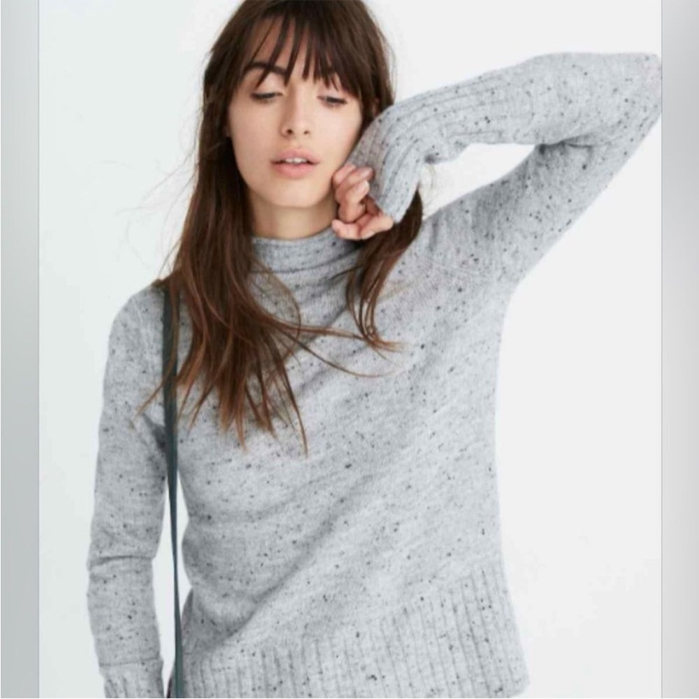 Madewell Speckled Gray Sweater